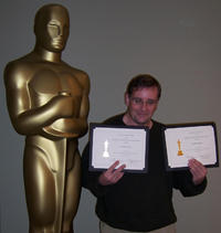 John with Nicholl Fellowships Finalist awards