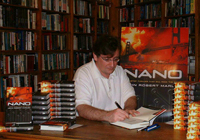 John at a book signing
